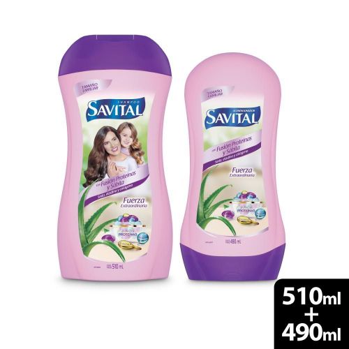 Imagen de Shampoo SAVITAL Fusión Proteínas Y Sábila (1000  ml)