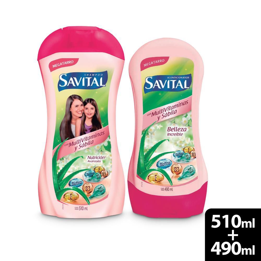 Imagen de Shampoo SAVITAL Multivitaminas y Sábila (1000  ml)
