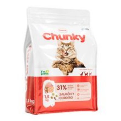 Imagen de Alimento para gato CHUNKY salmón cordero x1500 g