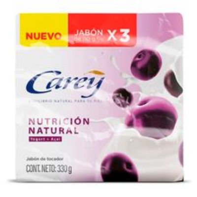 Imagen de Jabón CAREY nutritivo 3 unds x110 g