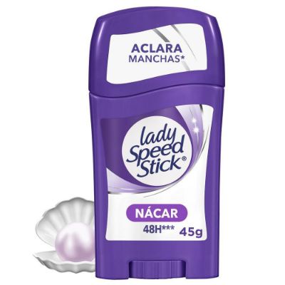 Imagen de Desodorante LADY SPEED STICK aclara manchas con nácar vitamina E (45  gr)