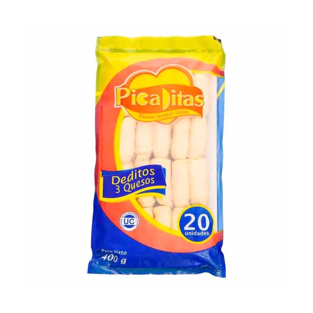 Imagen de DEDITOS 3 QUESOS GOURMET PICADITAS 400  gr