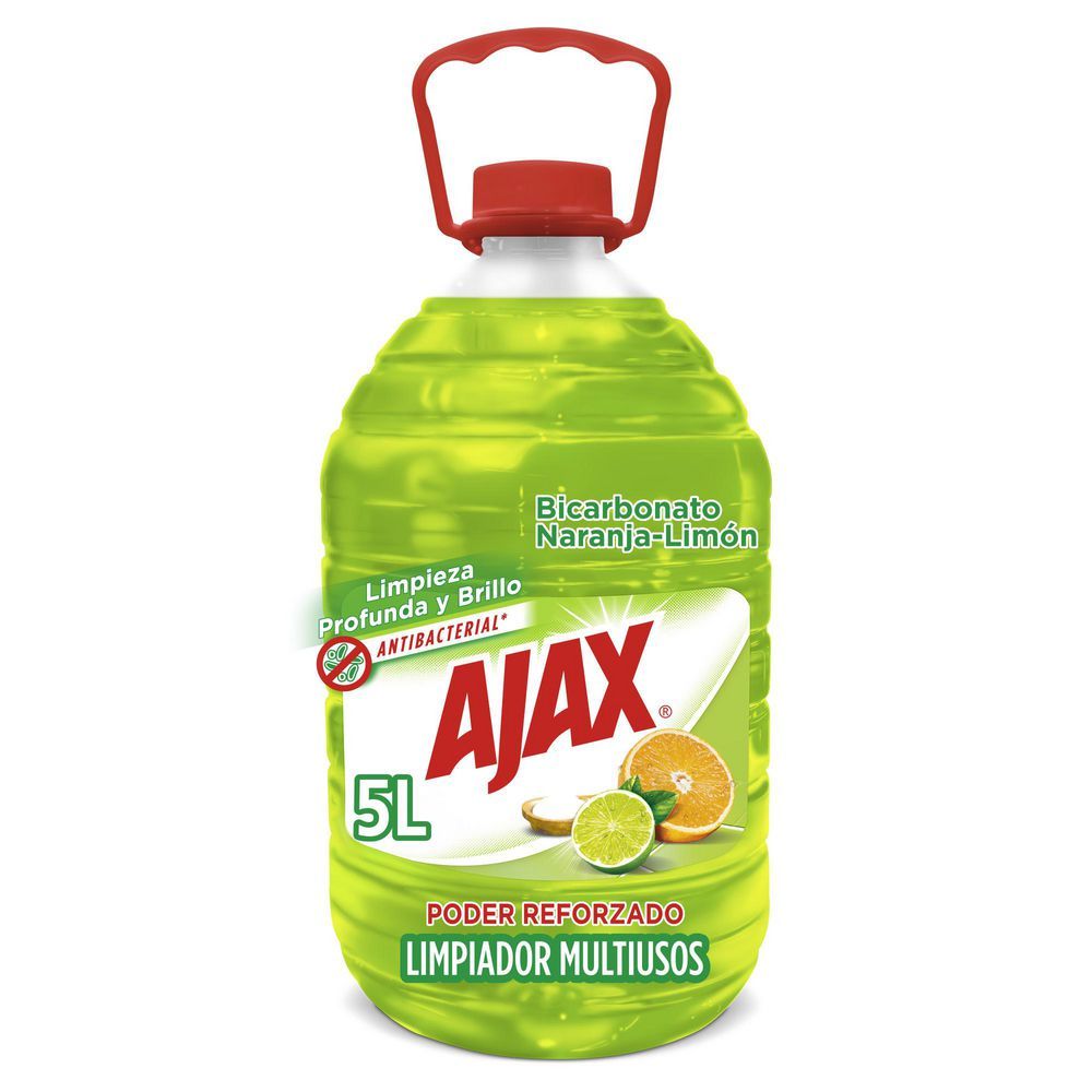 Imagen de Limpia Pisos AJAX Bicarbonato Naranja Limón (5000  ml)