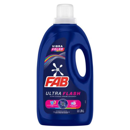 Imagen de Detergente líquido FAB ultra color (3000  ml)