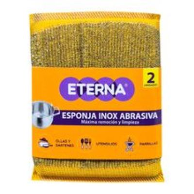 Imagen de Esponja ETERNA inoxidable abrasiva x2 unds