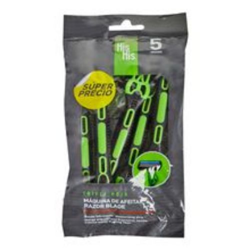 Imagen de Maquina de afeitar HIS HIS triple hoja x5 unds