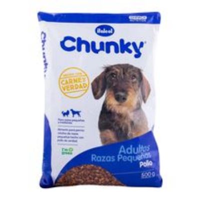 Imagen de Alimento para perro CHUNKY adultos razas pequeñas x500 g