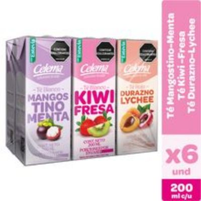 Imagen de Té CELEMA surtido 6 unds x200 ml c/u