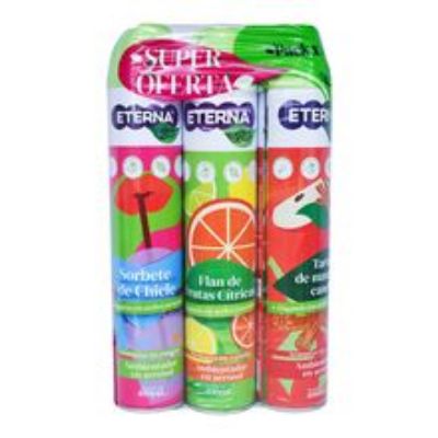 Imagen de Ambientador ETERNA bio 3 unds x400 ml c/u