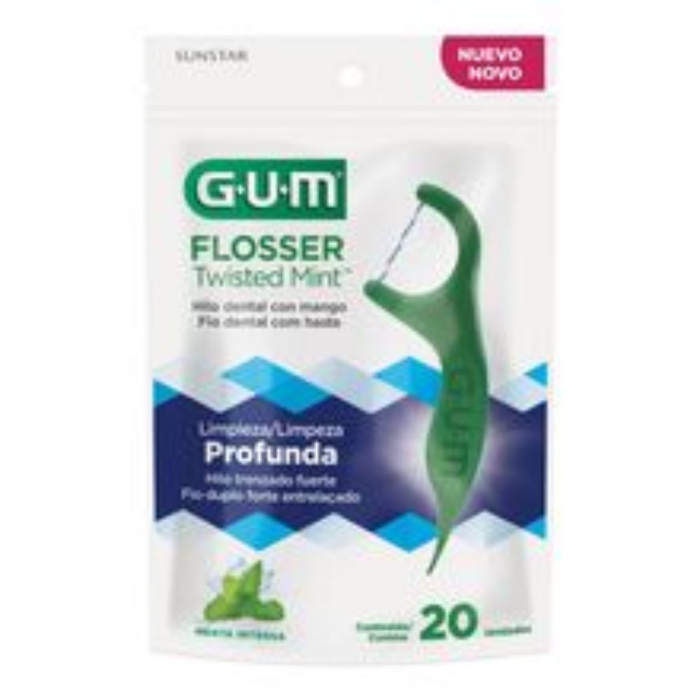 Imagen de Flosser GUM twisted mint x20 unds