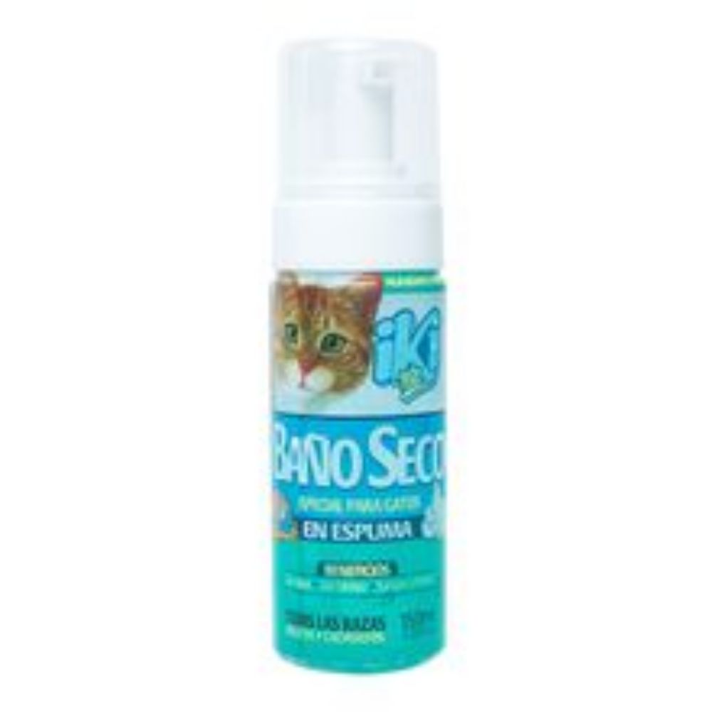 Imagen de Baño seco IKI PETS para gatos en espuma x150 ml