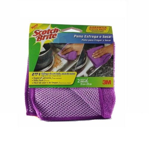 Imagen de Paños SCOTCH BRITE 2 en 1 estregar y secar (2  und)