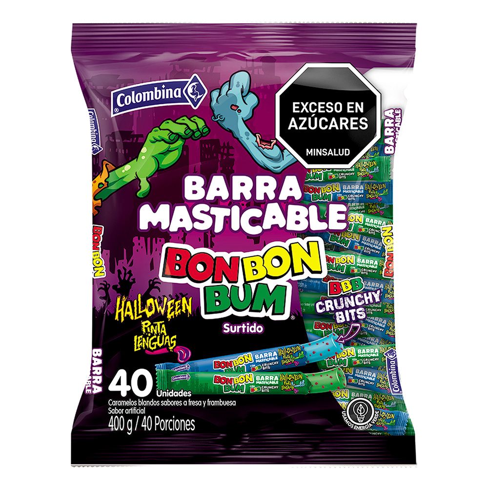 Imagen de Caramelo blando BON BON BUM crunchy halloween x 10g