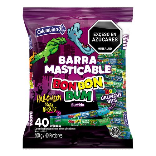 Imagen de Caramelo blando BON BON BUM crunchy halloween x 10g