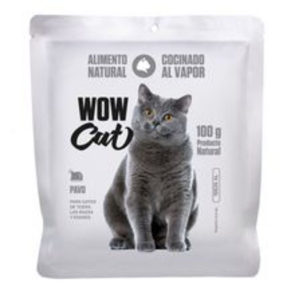 Imagen de Alimento húmedo para gato WOW CAT pavo x100 g