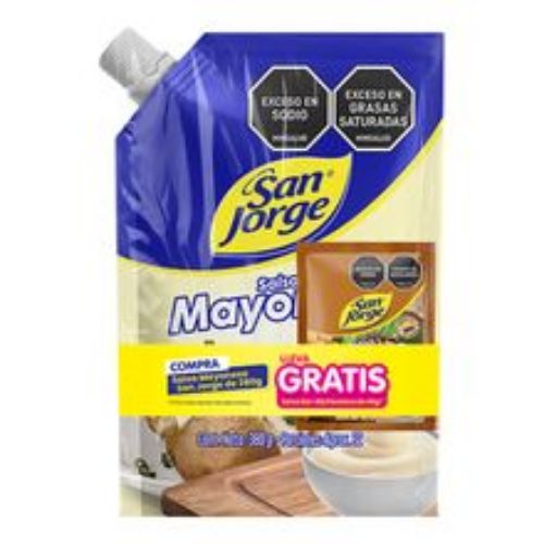 Imagen de Mayonesa SAN JORGE x380 g gratis bbq panelera x40 g