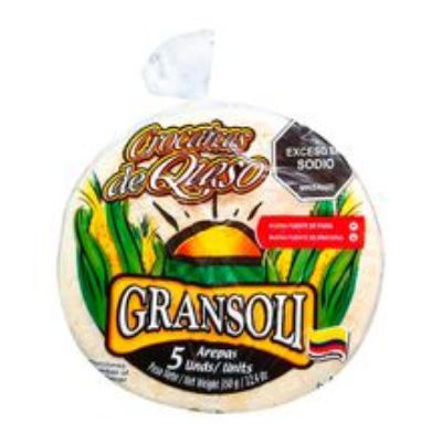 Imagen de Arepa GRANSOLI de queso crocante 5 unds x350 g
