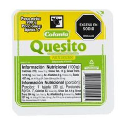 Imagen de Quesito COLANTA al vacío x200 g