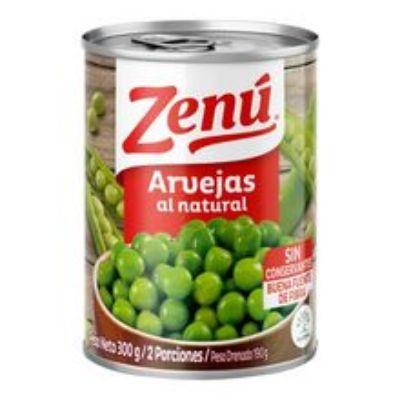 Imagen de Arveja natural ZENÚ x190 g