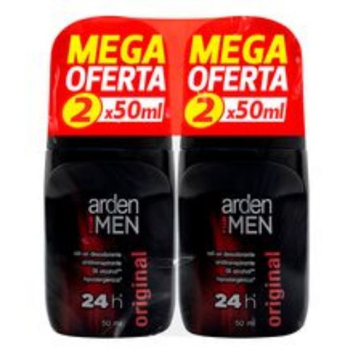 Imagen de Desodorante ARDEN FOR MEN roll on original 2 unds x50 ml c/u