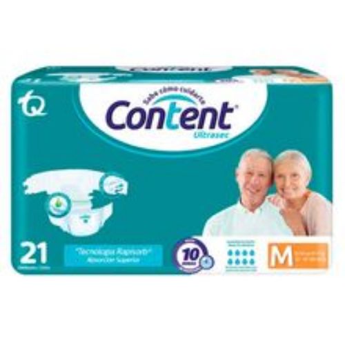 Imagen de Pañal CONTENT ultrasec talla m x21 unds