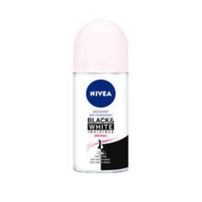 Imagen de Desodorante NIVEA black white clear femenino roll-on x50 ml