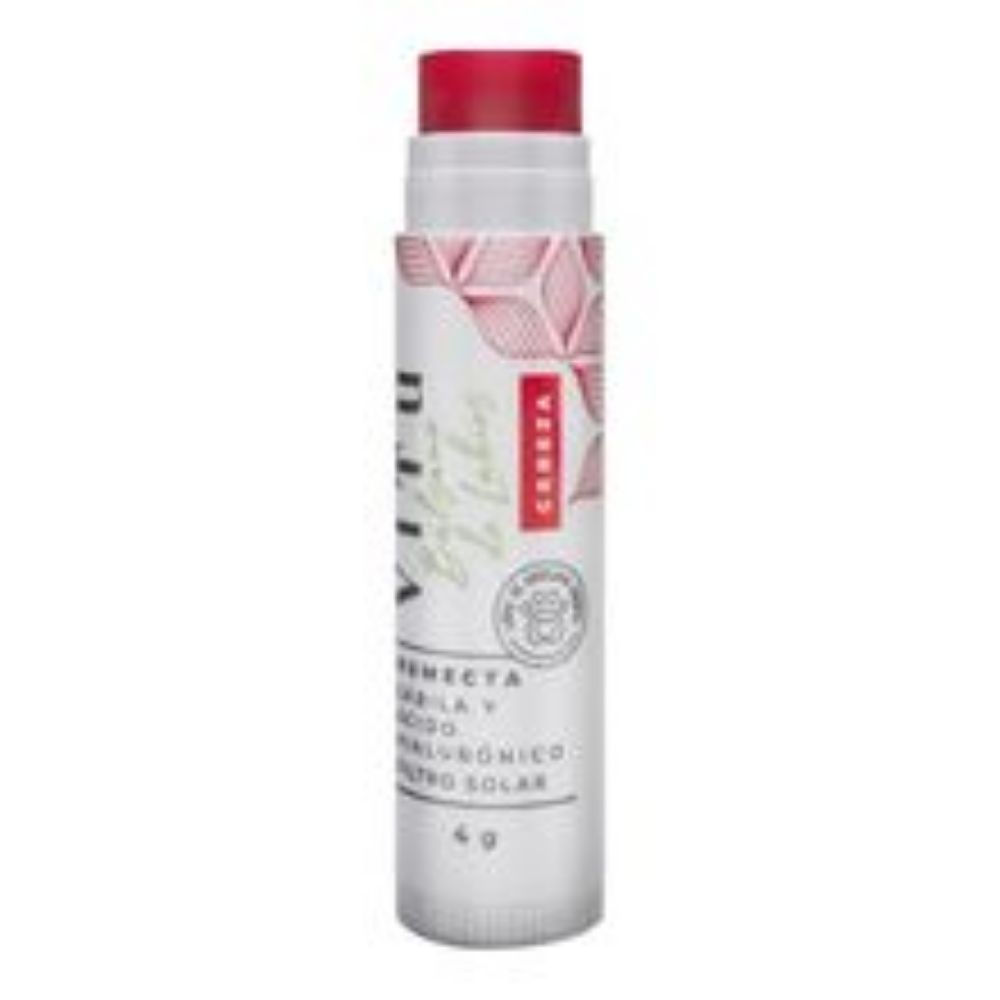 Imagen de Balsamo labial VITU sabila y filtro solar cereza x4 g