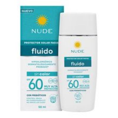 Imagen de Protector solar NUDE facial fluido SPF60 x50 ml