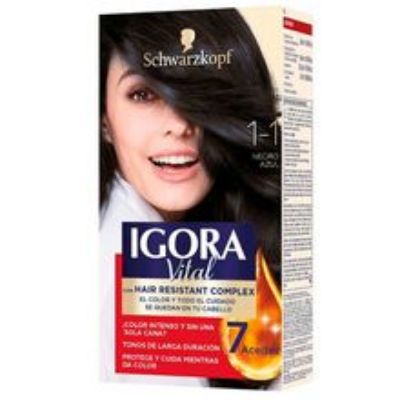 Imagen de Tinte IGORA vital negro azul 2 tubos N.° 1.1