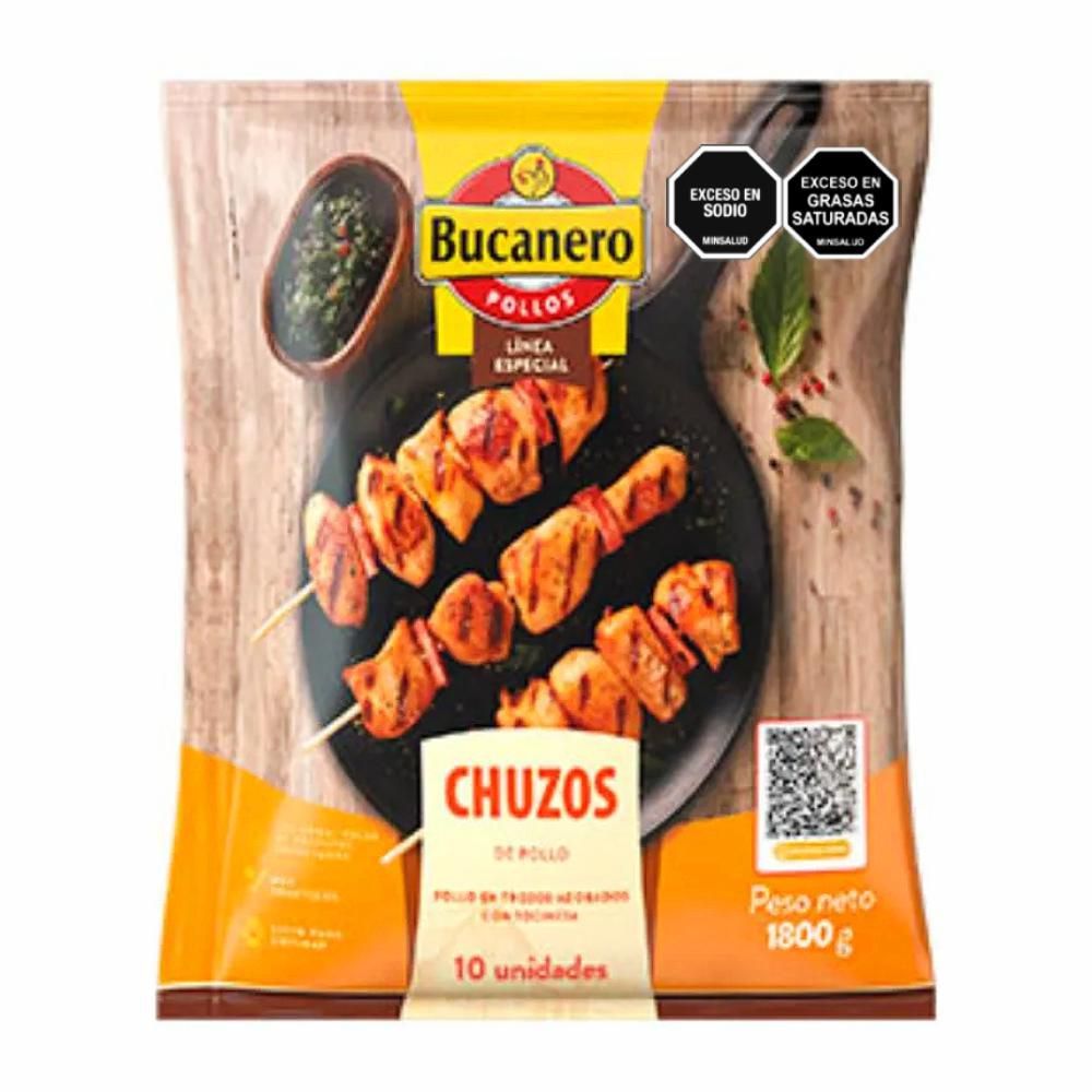 Imagen de Chuzos o pinchos de pollo EL BUCANERO refrigerado x10und (1800  gr)