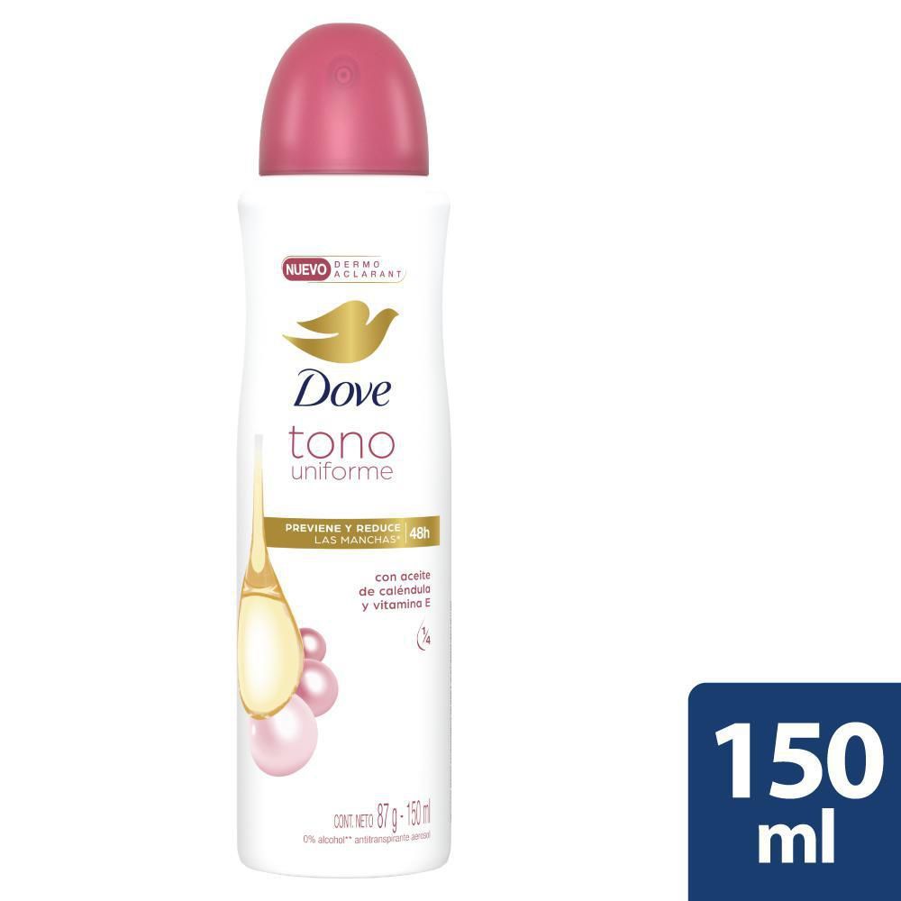 Imagen de Desodorante DOVE tono uniforme aerosol (150  ml)