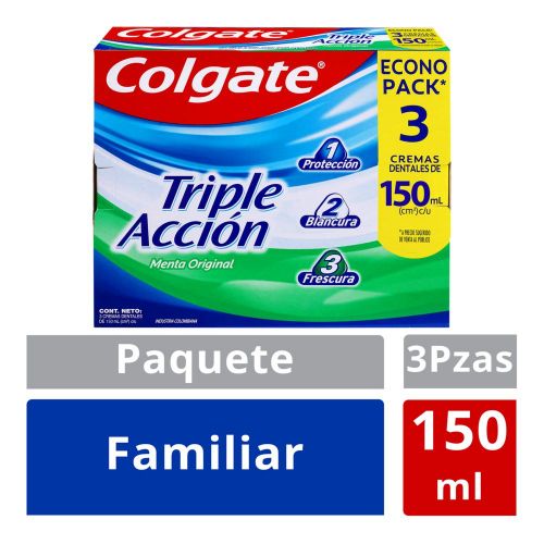 Imagen de Crema Dental COLGATE Triple Acción x3und 150ml (450  ml)