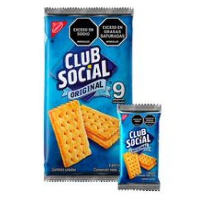 Imagen de Galletas CLUB SOCIAL original 9 unds x24 g c/u