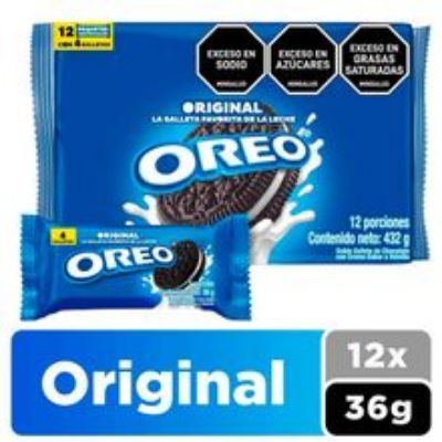 Imagen de Galletas OREO original 12 unds x36 g c/u