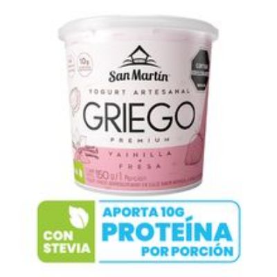 Imagen de Yogurt griego SAN MARTÍN vainilla fresa x150 g