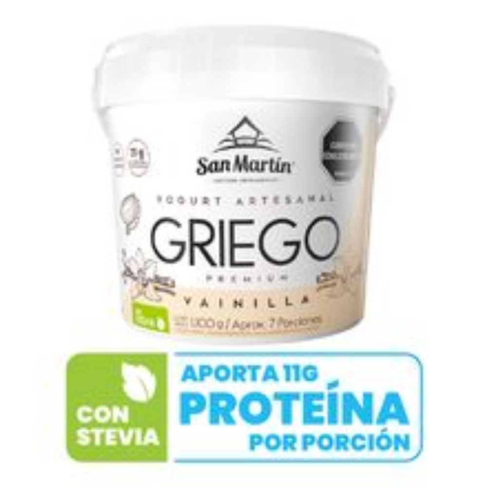 Imagen de Yogurt griego SAN MARTÍN vainilla x1100 g