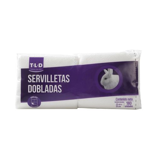 Imagen de Servilletas T/L/D TODOS LOS DIAS dobladas (180  und)