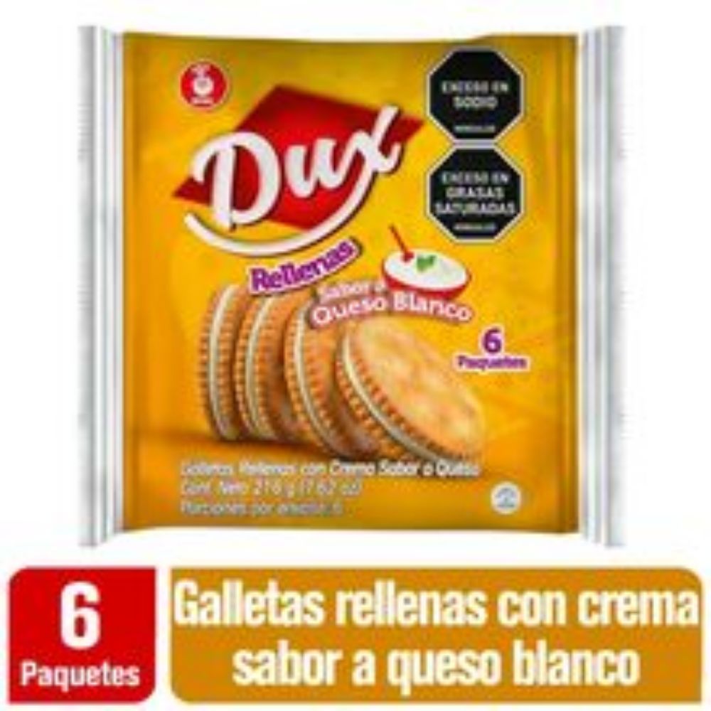 Imagen de Galletas DUX Noel rellena de queso 6 unds x36 g c/u
