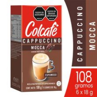 Imagen de Cappuccino COLCAFÉ mocca 6 sobres x18 g c/u
