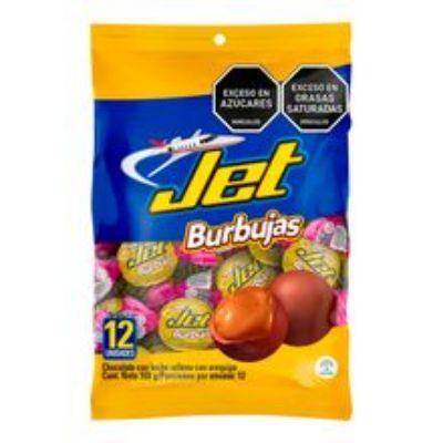 Imagen de Burbuja JET chocolate arequipe 12 unds x14 g c/u