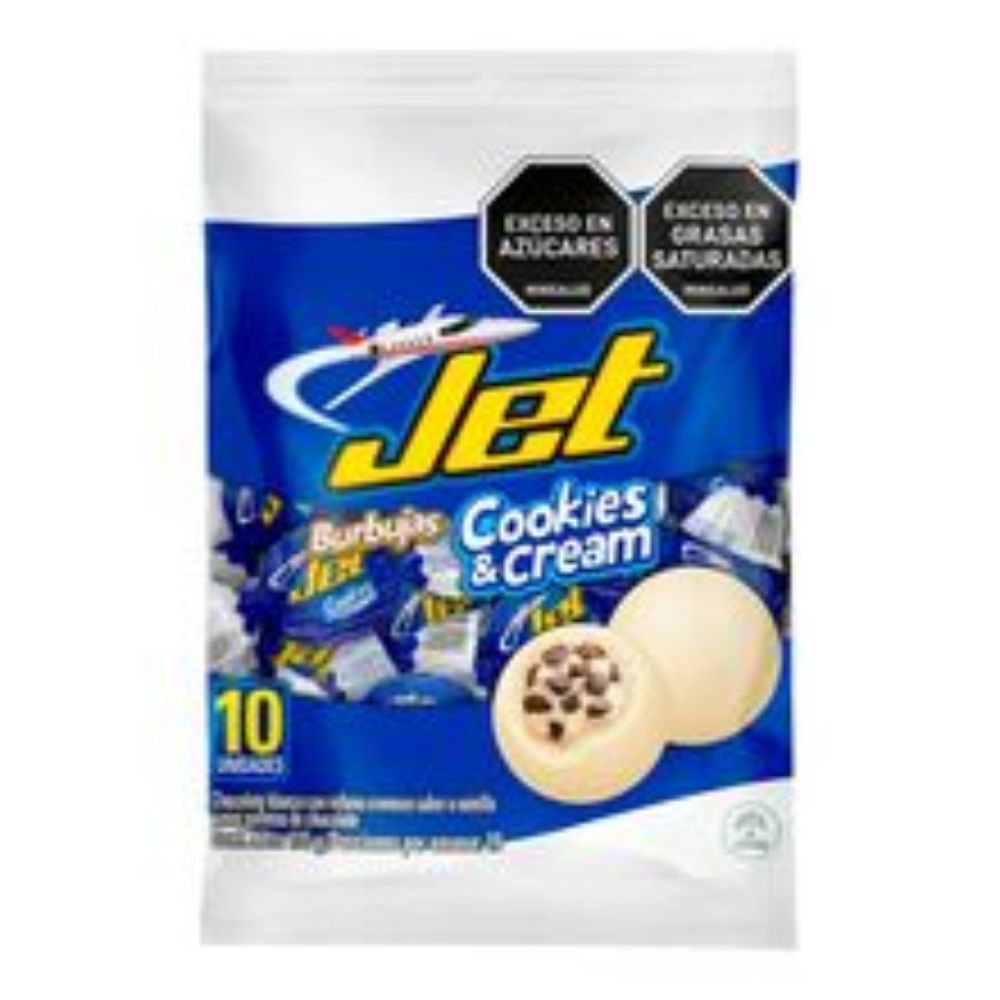Imagen de Chocolatina JET burbuja cookies & cream 10 unds x135 g
