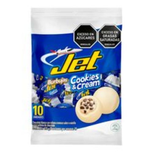 Imagen de Chocolatina JET burbuja cookies & cream 10 unds x135 g
