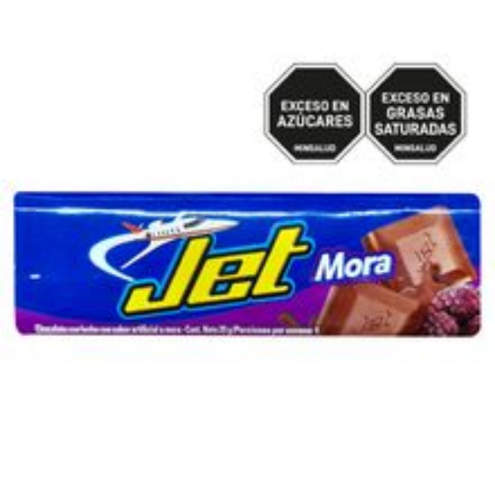 Imagen de Chocolatina JET leche mora x25 g