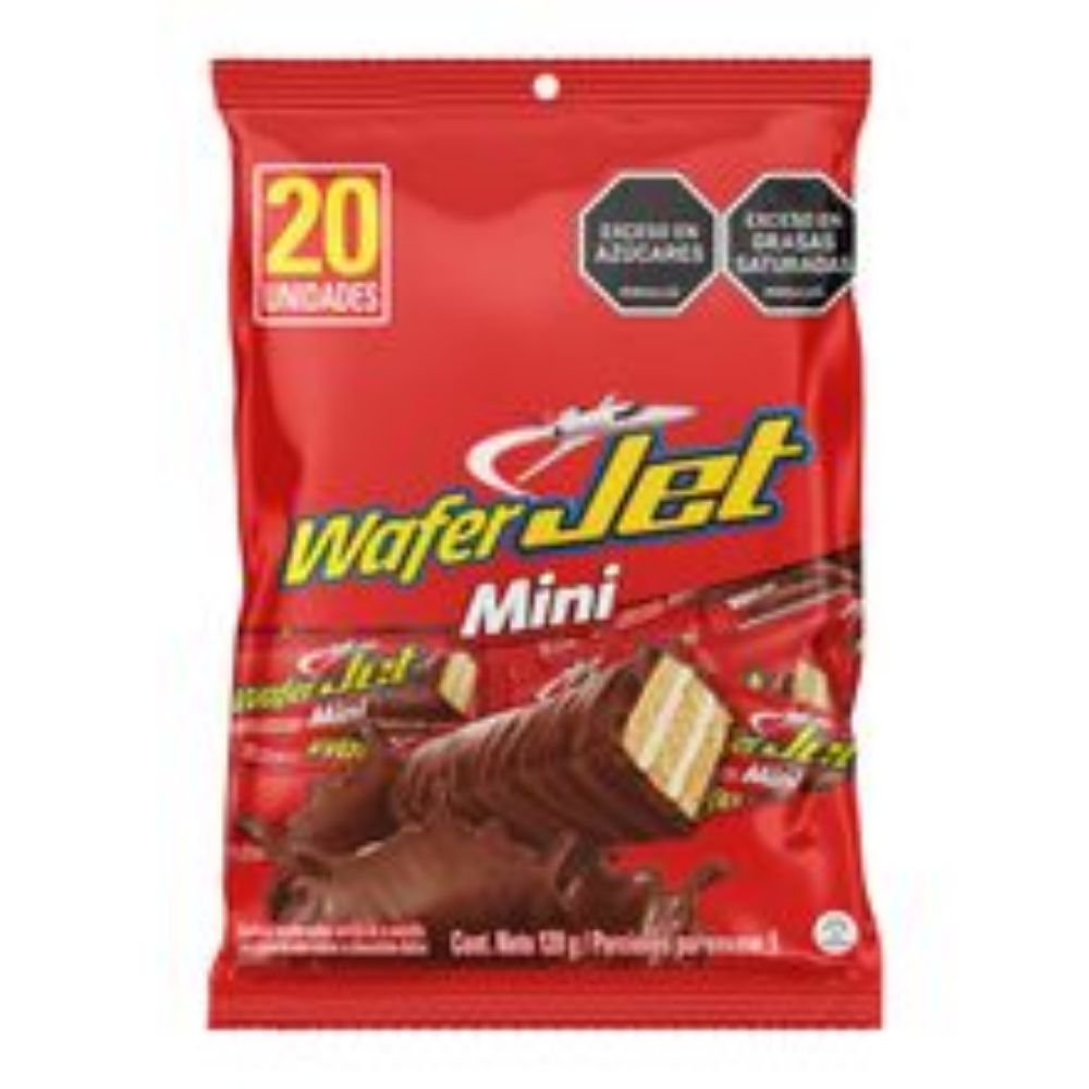 Imagen de Chocolatina JET mini wafer x120 g