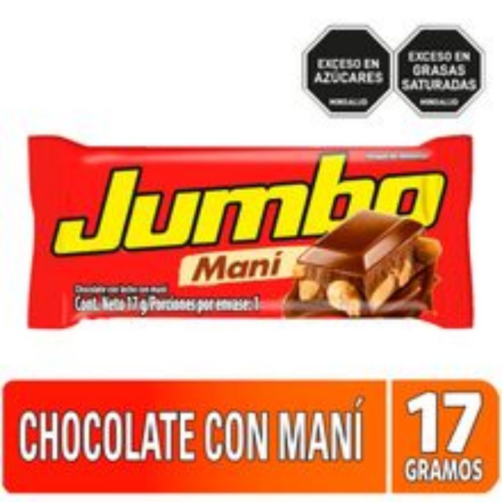 Imagen de Chocolatina JUMBO mani x17 g