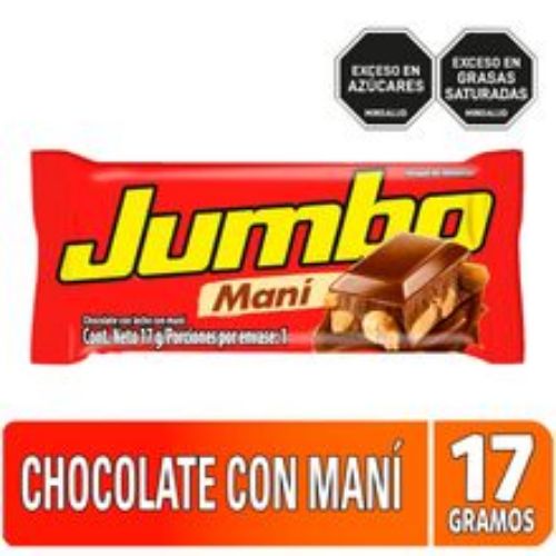 Imagen de Chocolatina JUMBO mani x17 g