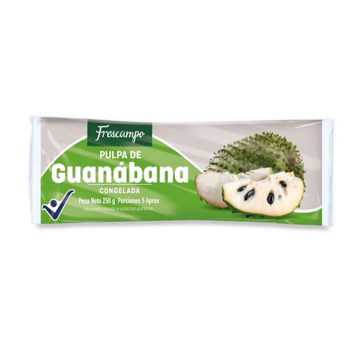 Imagen de Pulpa de guanábana FRESCAMPO congelada (250  gr)
