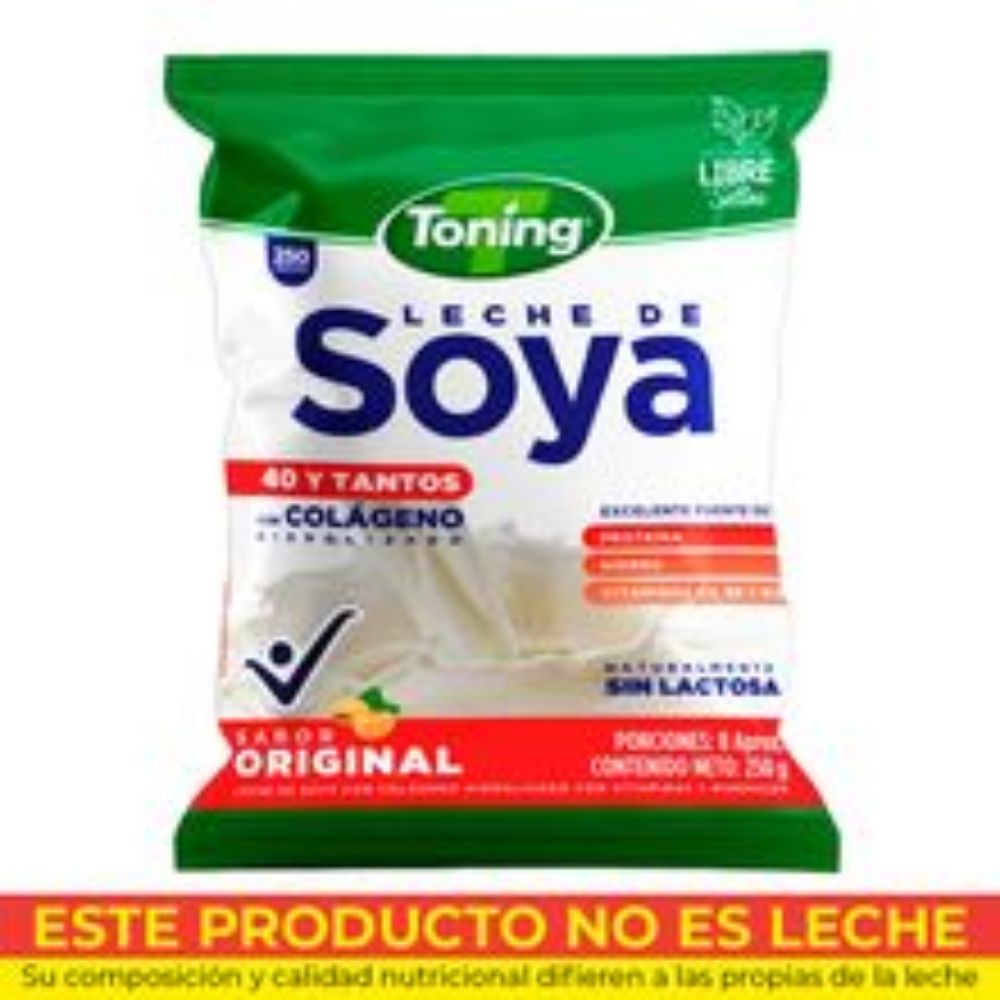 Imagen de Leche de soya TONING natural x250 g