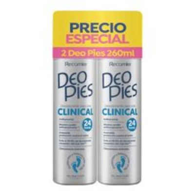 Imagen de Desodorante DEO PIES clinical 2 unds x260 ml c/u