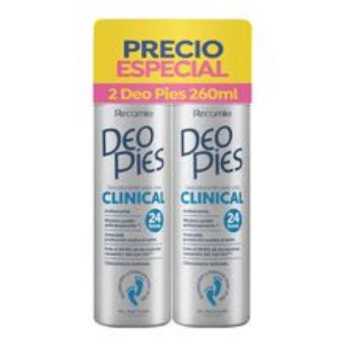 Imagen de Desodorante DEO PIES clinical 2 unds x260 ml c/u